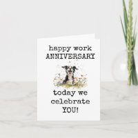 Feliz Aniversário De Trabalho, Celebre-Te, Cartão
