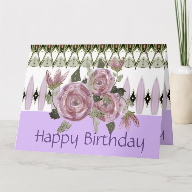 Feliz Aniversário Deseja Cartão (Frente)