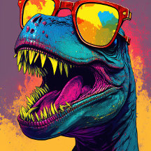 Feliz Aniversário Dinossauro Cartão Bonito