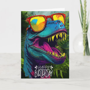 Feliz Aniversário, Dinossauro, Cartão Selvagem