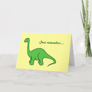 Feliz Aniversário Dinossauro Velho Cartão