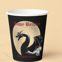 Feliz aniversário do dragão mitológico personaliza