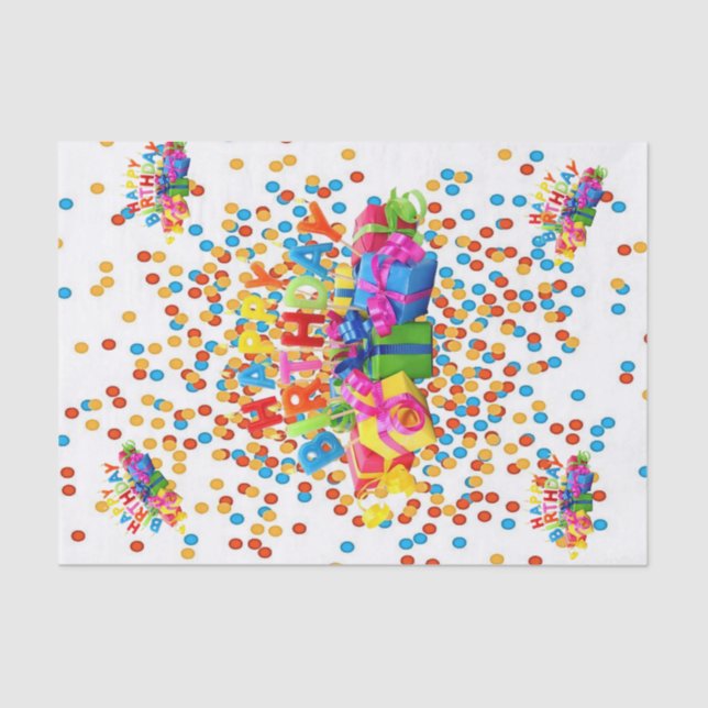 Feliz Aniversário do Papel Tecido (Frente )