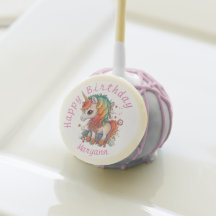 Feliz aniversário do Rainbow Unicorn