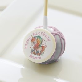 Feliz aniversário do Rainbow Unicorn