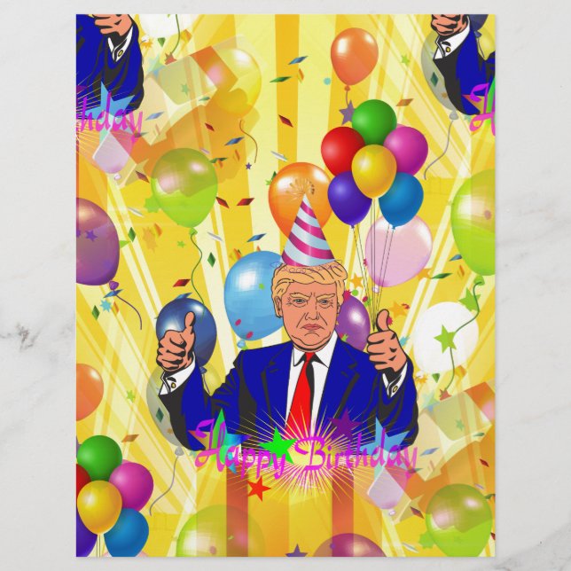 feliz aniversário donald trump (Frente)