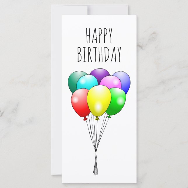 Feliz aniversário dos balões (Frente)