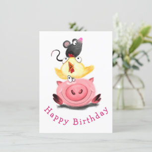 Feliz Aniversário dos melhores amigos Porquinhos 