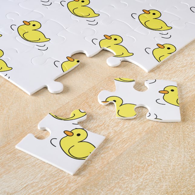 Feliz Aniversário dos Patos Amarelos quebra-cabeça (Lateral)
