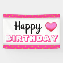 feliz aniversário e coração