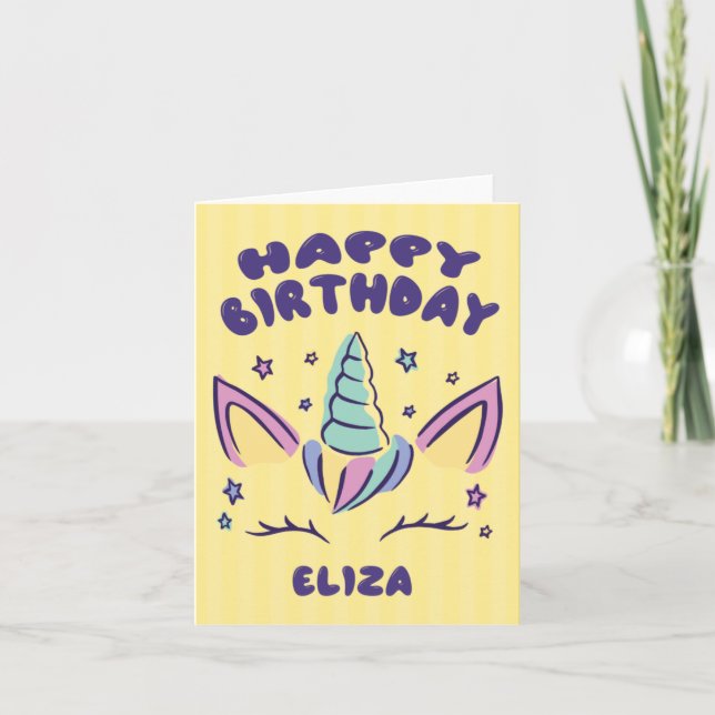 Feliz aniversário Eliza | Cartão de Aniversário do (Frente)