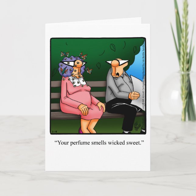 Feliz Aniversário Engraçado Cartão de Saudação Hum (Frente)