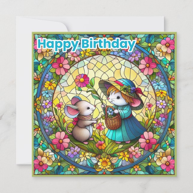 FELIZ ANIVERSÁRIO ~ Feliz Aniversário ~ Ratos ~ (Frente)