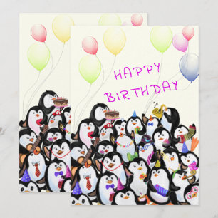 Feliz aniversário - Festa Feliz dos Pinguins - Di