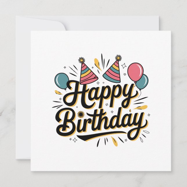 Feliz Aniversário Festivo (Frente)