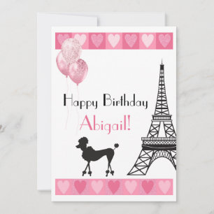 Feliz Aniversário Glitter Coração Rosa Cão Tor