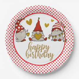 Feliz Aniversário Gomes Prato de Papel