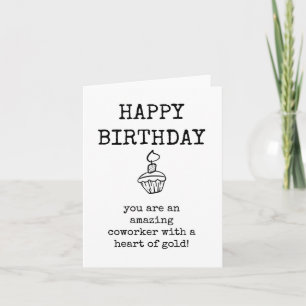 Feliz Aniversário Incrível Cartão De Colega