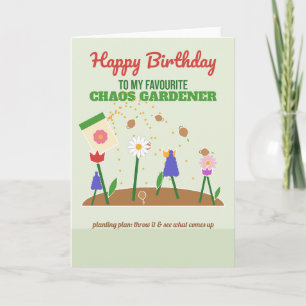 Feliz Aniversário Jardineiro do Caos Cartão de Jar