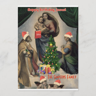 Feliz aniversário, Jesus! Engraçado Convite de N