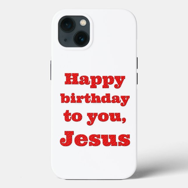 Feliz aniversário, Jesus, presente de Natal (Verso)