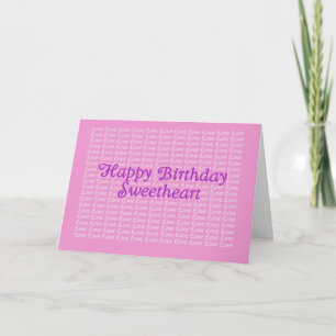 Feliz Aniversário Lavender Cartão de Amor Sem Fim