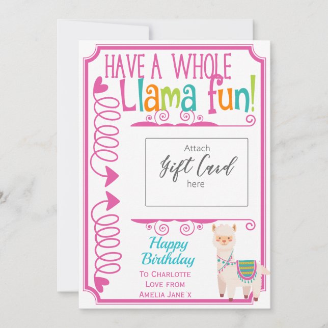 Feliz aniversário Llama Diversão de presentes Titu (Frente)