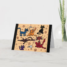 Feliz Aniversário Louco Cartão de Saudação para Se