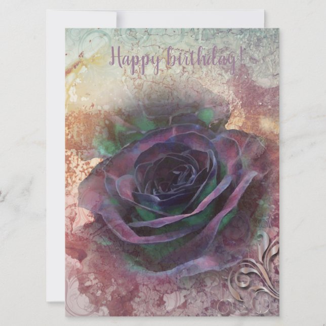 Feliz Aniversário, Meu Rosa irlandês selvagem (Frente)