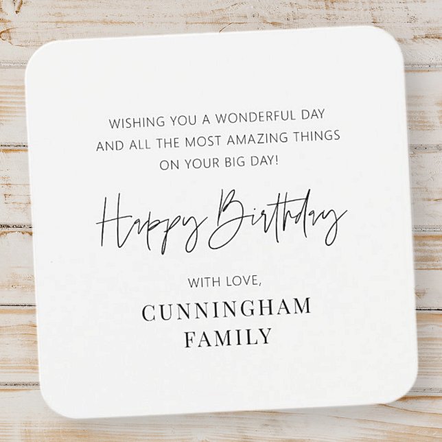 Feliz Aniversário Moderno e Simples (Criador carregado)