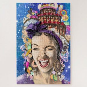 Feliz Aniversário Mulher Jigsera Quebra-cabeça