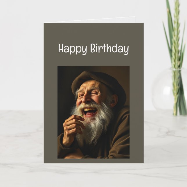 Feliz Aniversário Não gosta de um Cartão de Rico (Frente)