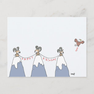 Feliz aniversário no Canadá! Cartão Postal