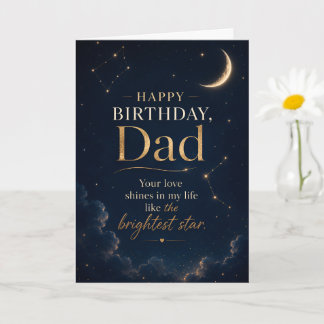 Feliz Aniversário Papai Cartão Celestial