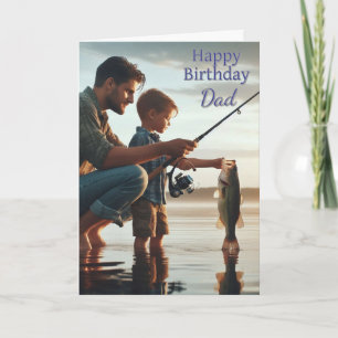 Feliz Aniversário Papai Cartão de Agradecimento de