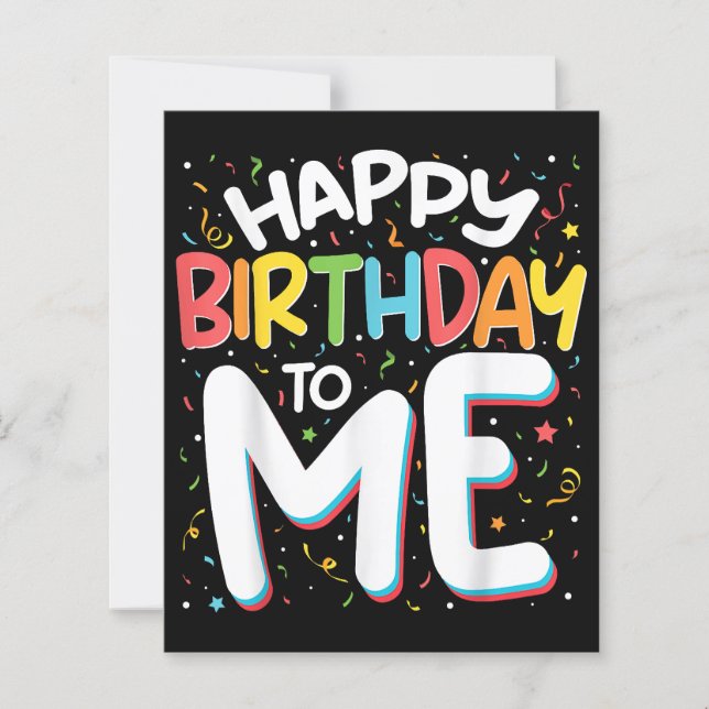 Feliz Aniversário Para Mim Festa de aniversário En (Frente)