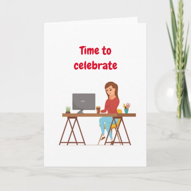 FELIZ ANIVERSÁRIO PARA MINHA CARTÃO ***COWORKER*** (Frente)