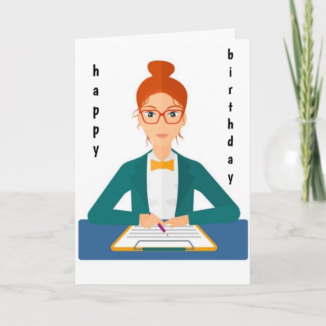 FELIZ ANIVERSÁRIO PARA MINHA CARTÃO ***COWORKER*** (Frente)