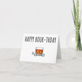 Feliz aniversário para o cartão Bourbon Lover