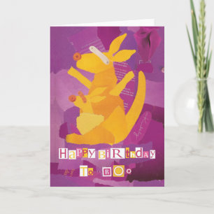 Feliz Aniversário para o Cartão de Saudação Roo