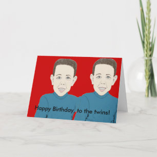 Feliz Aniversário para o Cartão dos Gêmeos