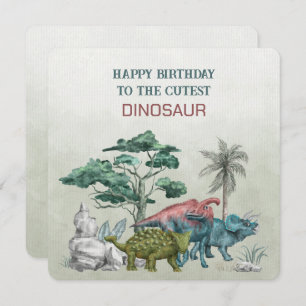 Feliz Aniversário Para O Mais Fácil DINOSSAUR