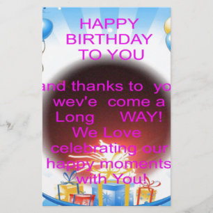 Feliz aniversário para você
