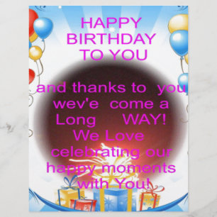 Feliz aniversário para você