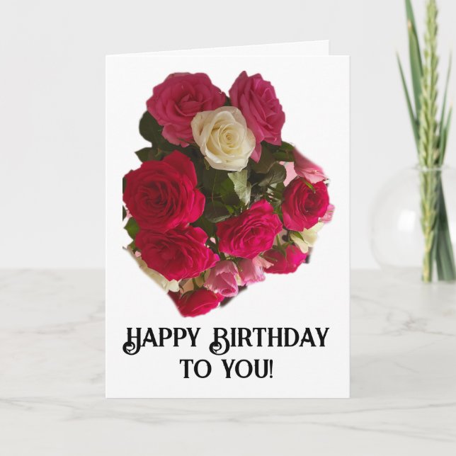 Feliz |Aniversário para você! Cartão (Frente)