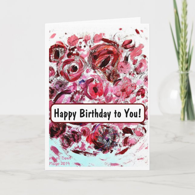 Feliz aniversário para você! Cartão (Frente)