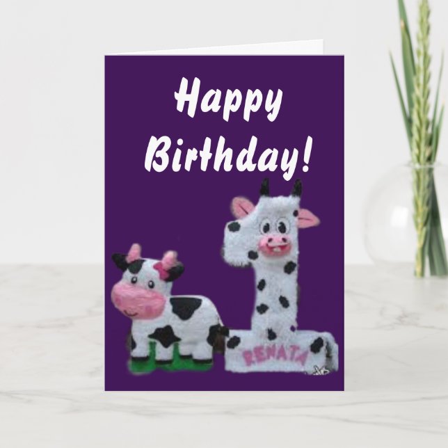 Feliz aniversário para você! Cartão (Frente)