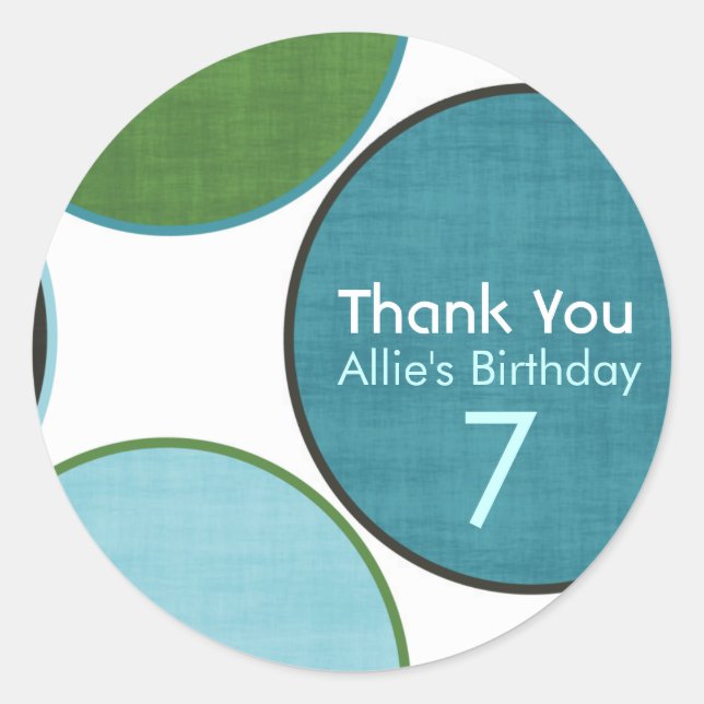 Feliz Aniversário, Polka-Dot, Autocolantes Persona (Frente)