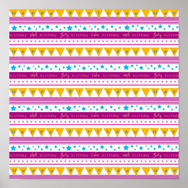 Feliz Aniversário Poster (Frente)