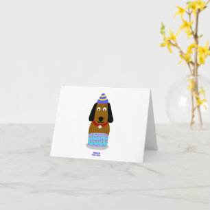 Feliz Aniversário Pup Pequeno Cartão de Saudação